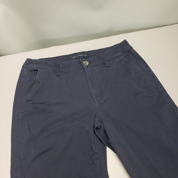 Aeropostale skinny navy blue uniform pants women's size 0 - Picture 2 of 11